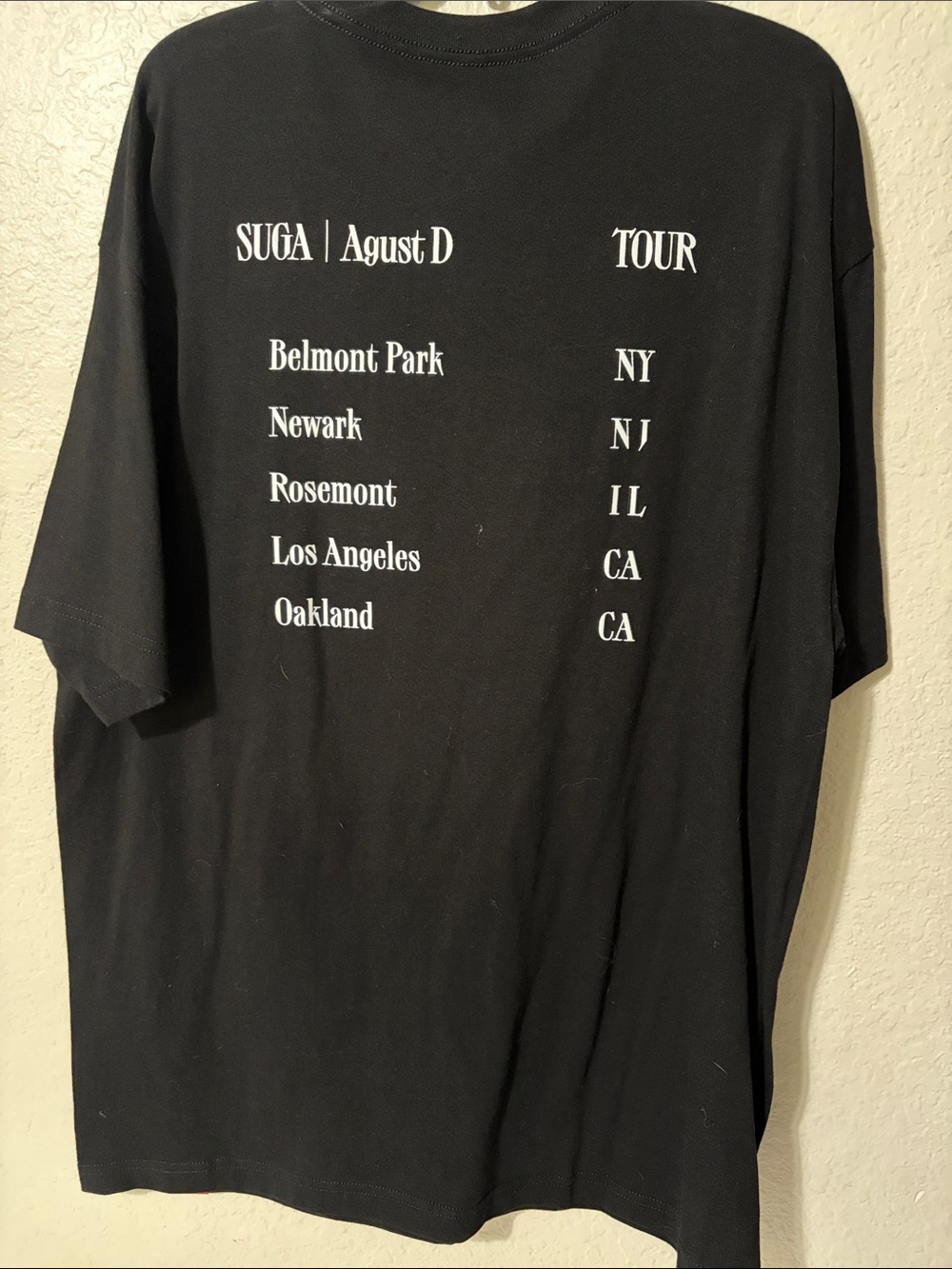 BTS AGUST D YOONGI CONCERT TOUR OFFICIAL SHIRT - Picture 4 of 4